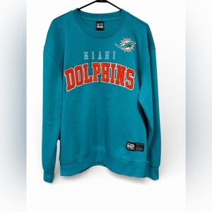 NFL Miami Dolphins Teal and Orange Sweater
